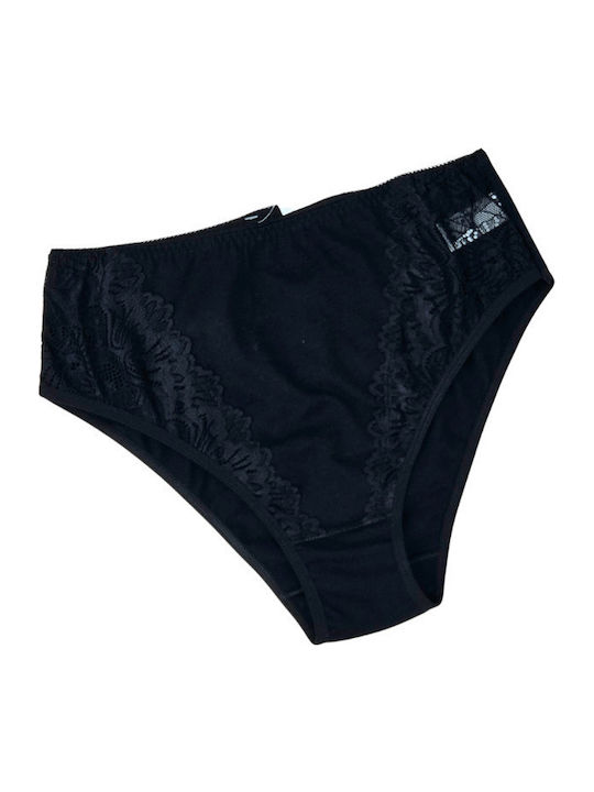 Talie înaltă Femeie Slip Black