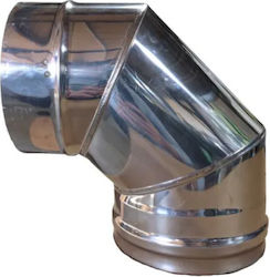 Metallwork Γωνία Σύνδεσης Καπνοδόχου Inox