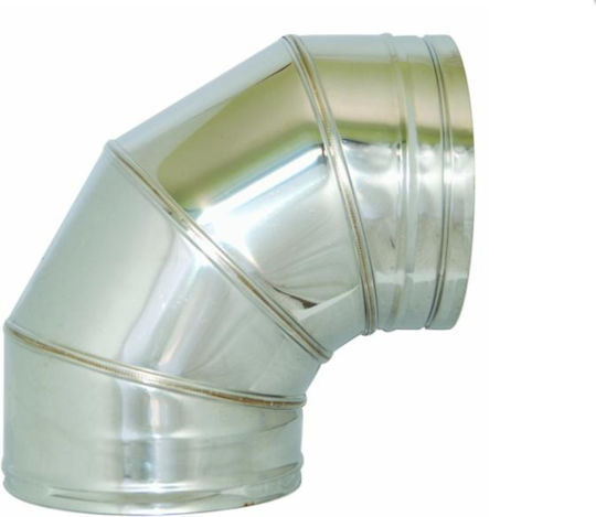 Technometal Chimney Corner Pipe Inox Silver