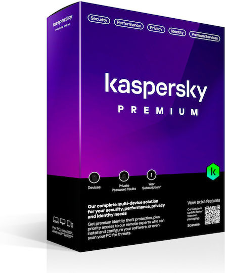 Kaspersky Premium για 10 Συσκευές και 2 Έτη Χρήσης (Ηλεκτρονική Άδεια)