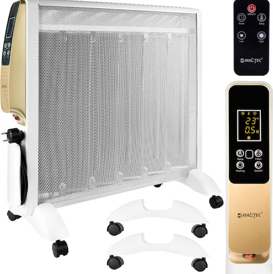 MalTec Convector Electric De Pardoseală 2500W Mică Cu Termostat Electronic 62.5x61.5cm Alb