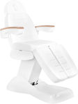 Beauty Chair with Adjustable Height White