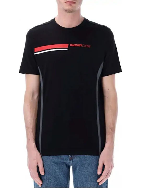 Ducati Corse Stripes Short Sleeve T-shirt Black