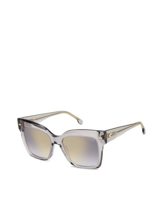 Carrera Women's Sunglasses with Gray Plastic Frame and Gray Mirror Lens 3037/S KB7/FQ