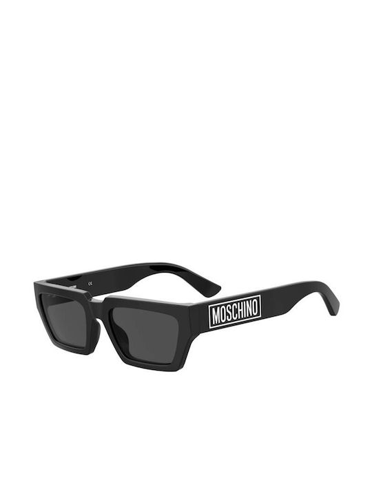 Moschino Ochelari de soare cu Negru Din plastic Rame și Negru Lentilă MOS166/S 807/IR