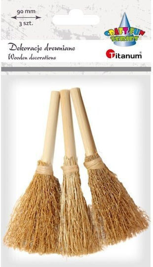 Titanum Wooden Decorative Element for DIY Crafts 3pcs