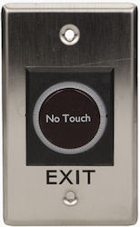 Orno Wall Push Exit Button Silver