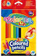 Jumbo Colorino Creioane colorate triunghiulare Jumbo Colorino 6 culori Ascuțitoare de creioane