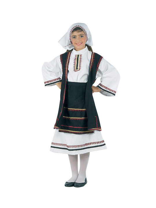 Costum Tradițional Copii Fata Epirotă cu eșarfă
