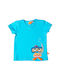 Lipfish Kids Blouse Short Sleeve Turquoise