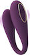 Pretty Love August Double Vibrator with Remote Control 9.5cm Flesh