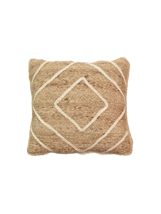 Inart Perna De Canapea Teddiens Natural 45x45cm