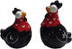 Marva Easter Chicken Black 8.7x6.2x5.2cm
