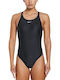 Athletic One-Piece Swimsuit Black