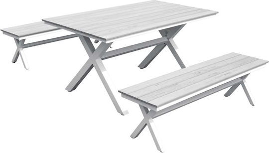 Set Sala De Mese Pentru Exterior Karmen 3 Piese Culoarea Producătorului
