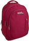 Must Team Eternal School Bag Backpack Elementary, Elementary Burgundy with Water Bottle Holder 25Liters