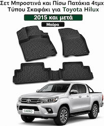 Carro Set Front and Back 4pcs for Toyota Hilux 2015+ Black Carro Set Front and Back 4pcs for Toyota Hilux 2015+ Black