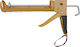 Uncle George 03.03.00-0005 Silicone Gun Open Back 320mm Metallic Yellow Color with Trigger