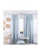Teoran Curtain With Pencil Pleat Light Blue 140x275cm