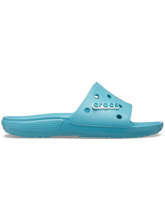 Crocs Classic Slides în Albastru deschis Culore