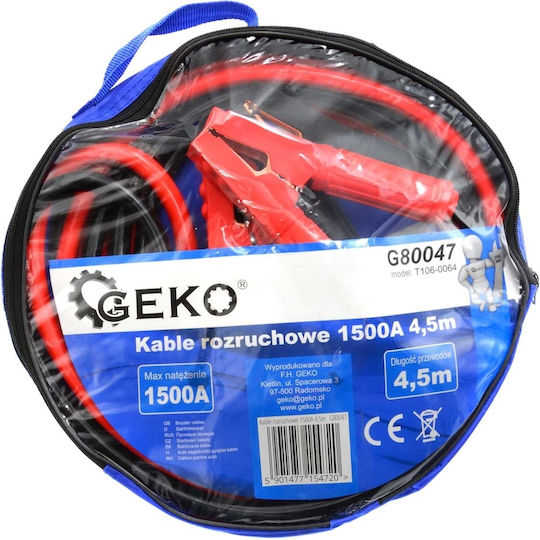 Geko Car Jumper Cables 1500A 4.5m