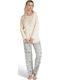 Pijadore Winter Women's Pyjama Set Graphite