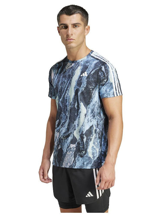 Adidas Move Ανδρικό T-shirt Κοντομάνικο Μπλε