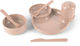 Set Essgeschirr aus Kunststoff Beige 6Stück