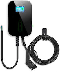 Extralink Wall Mounted Three-Phase 22kW Charging Station with Built-in Cable Type 2