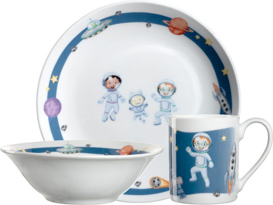 Leonardo Set de hrănire din Porțelan Multicolor 3buc