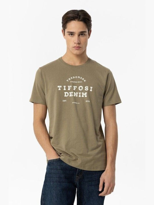 Tiffosi Ανδρικό T-shirt Κοντομάνικο Χακι