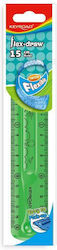 Keyroad Ruler Plastic 15cm (Μiscellaneous colours)