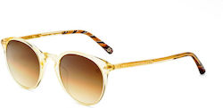 Etnia Barcelona Red Sunglasses with Horn-Rimmed Frame