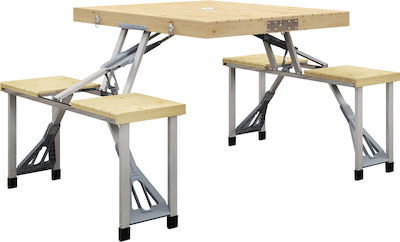 Outsunny Aluminum Foldable Table for Camping