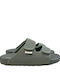Women's Flat Sandals in Green Color
