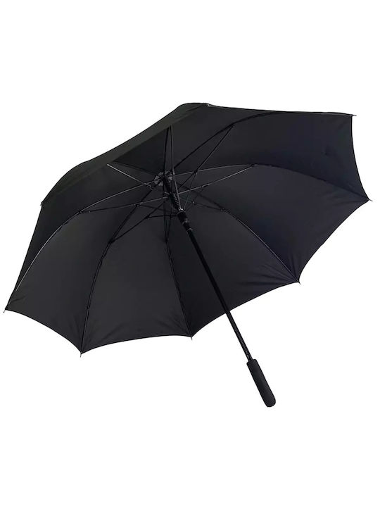 J & E Winddicht Regenschirm Kompakt Schwarz