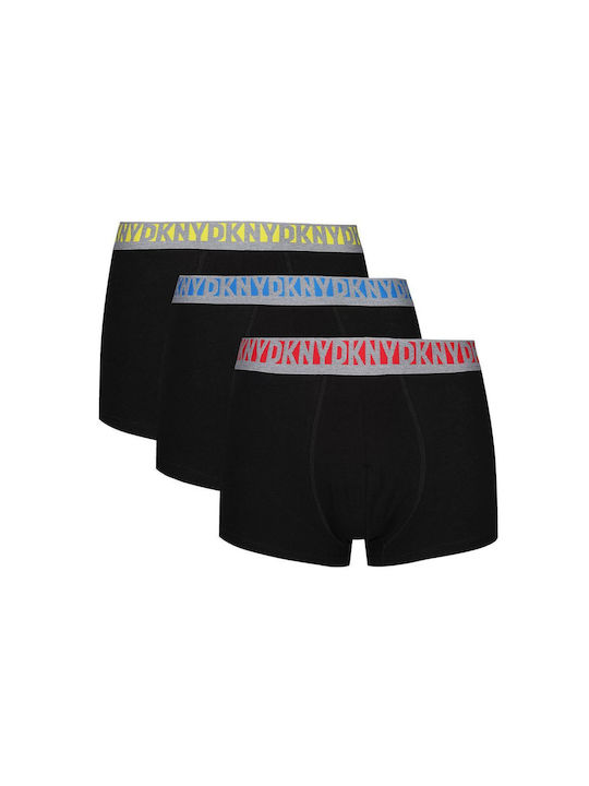 DKNY Herren Boxershorts Schwarz 3Packung