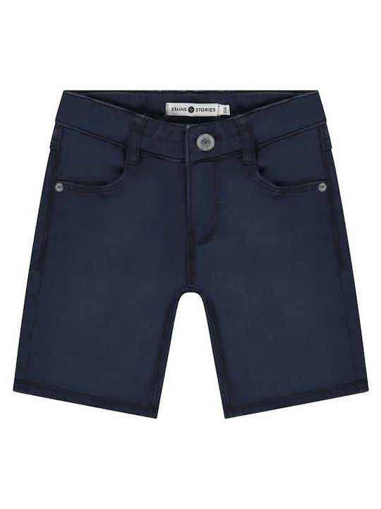 Stains & Stories Pantaloni copii din denim Albastru