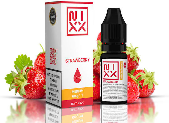 Nixx Έτοιμο Υγρό Αναπλήρωσης Strawberry 6mg 10ml