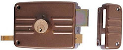 ISEO Lock Box in color Brown Left