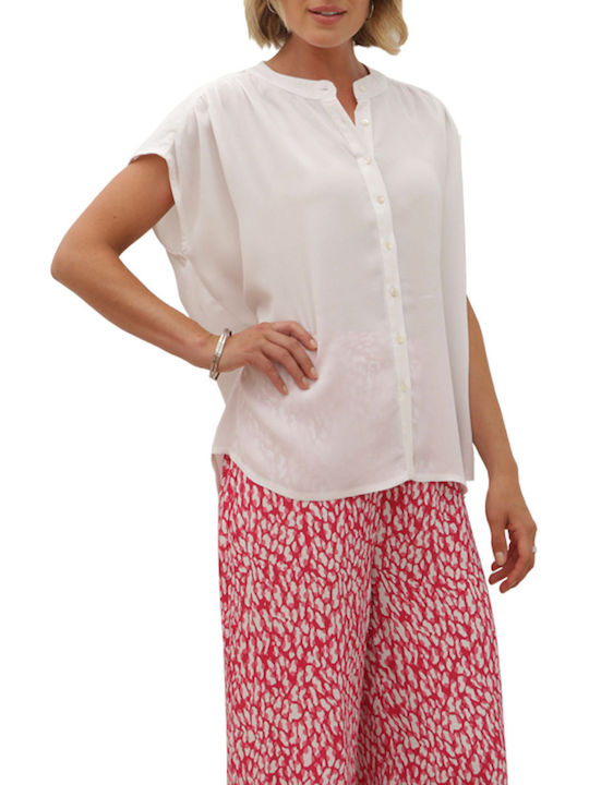 Pomodoro Women's Short Sleeve Shirt White