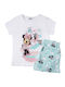 Disney Kids Pyjamas Cotton White Minnie