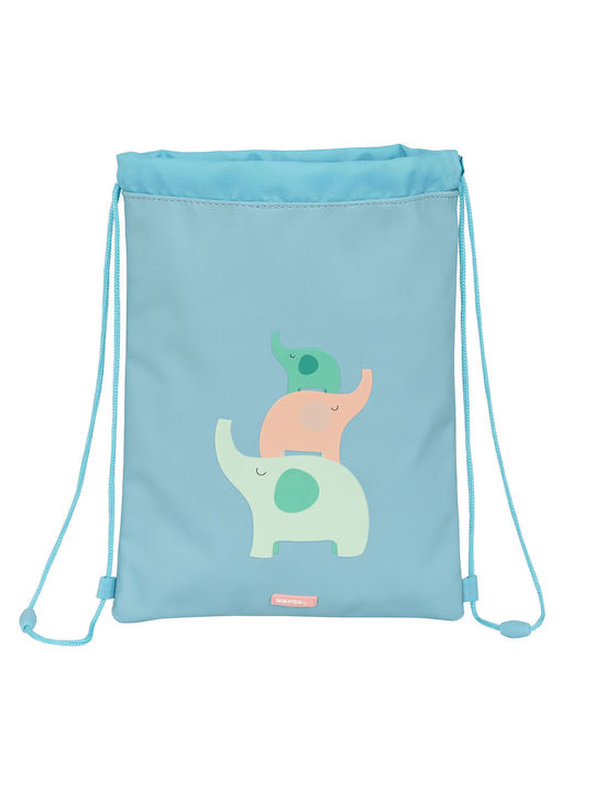 School Rope Bag Safta Elefantes Green