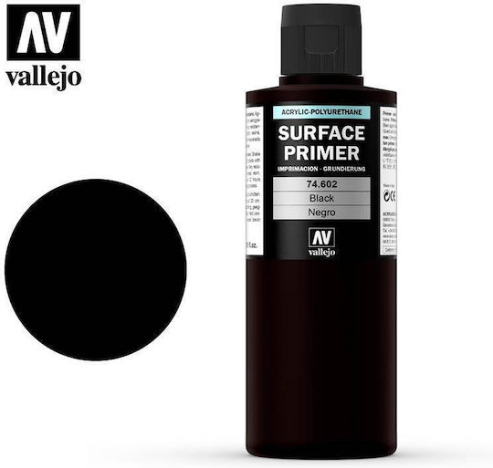 Grund acrilic-poliuretan Vallejo 200ml Negru 74602