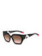 Missoni Women's Sunglasses with Black Plastic Frame and Brown Gradient Lens