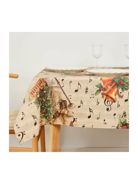 Mauré Christmas Tablecloth Fabric L200xW140cm 1pcs