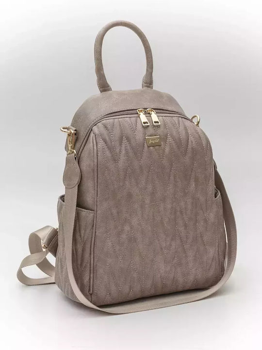 Fragola Damen Tasche Rucksack Beige