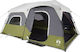 vidaXL Campingzelt Tunnel Grün für 9 Personen 441x288x217cm