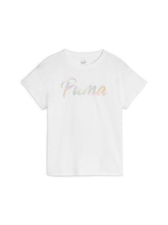 Puma Παιδικό T-shirt Λευκό