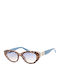 Guess Women's Sunglasses with Brown Tartaruga Plastic Frame and Blue Gradient Lens GU7849 92W